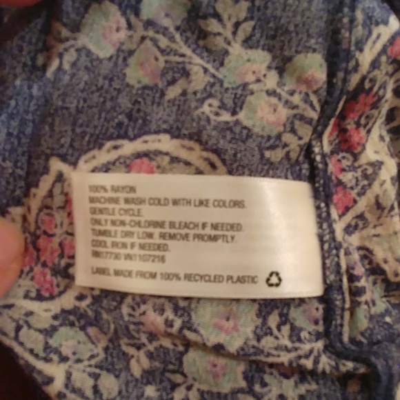 Nwt Blue Paisley tank - Picture 3 of 3